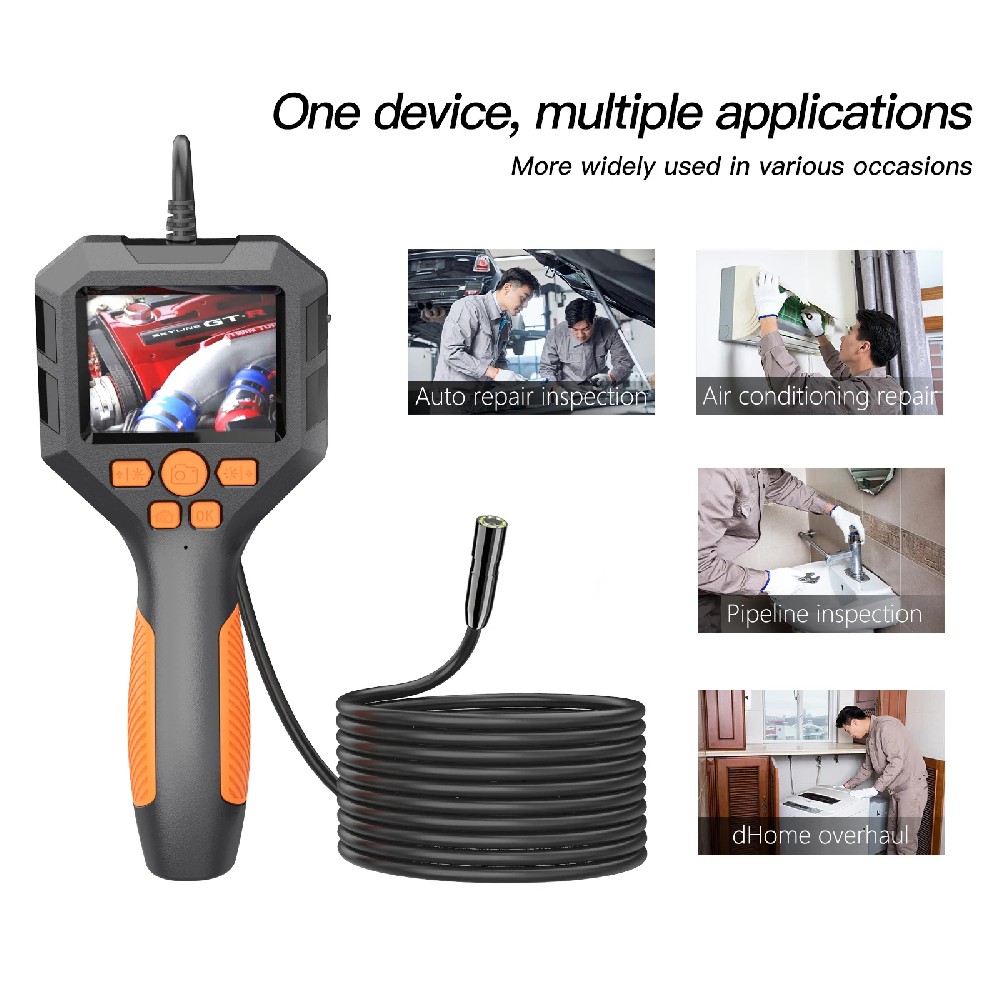 P10 2.8 Inch IPS Screen Handheld Endoscope Camera With Hard Cable