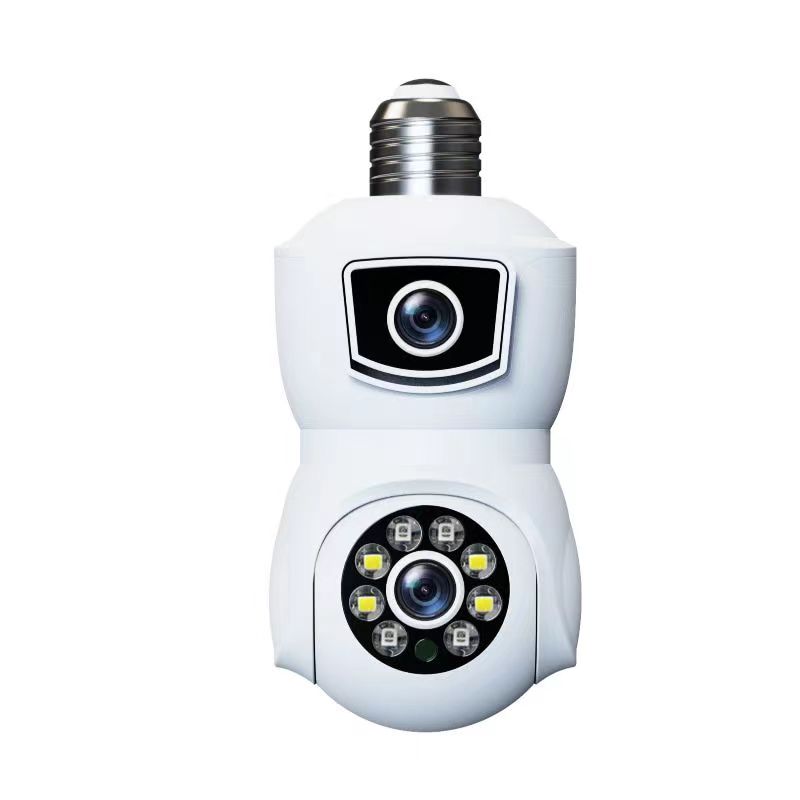 Y9 Dual Lens E27 Light Bulb Camera Wireless PTZ Camera